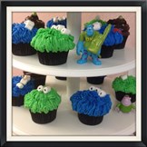 Monster Themed Cupcakes