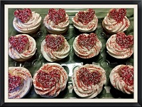 Cupcakes with Heart Cookies